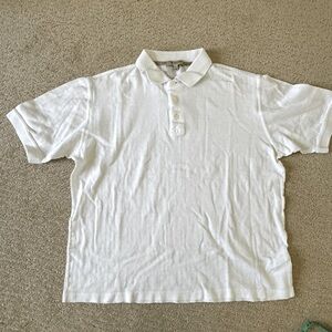 Burberry White Polo Shirt